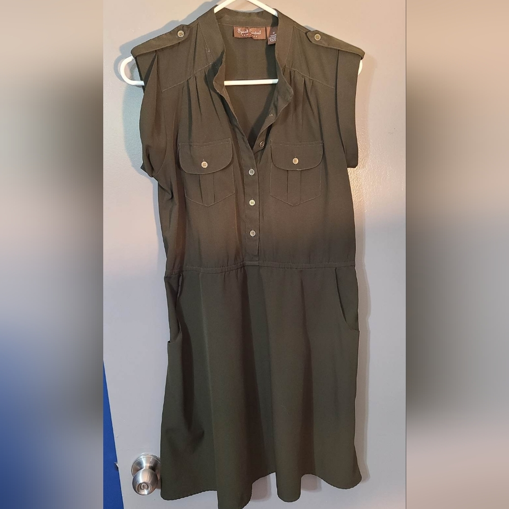 Women's Olive Green Dress